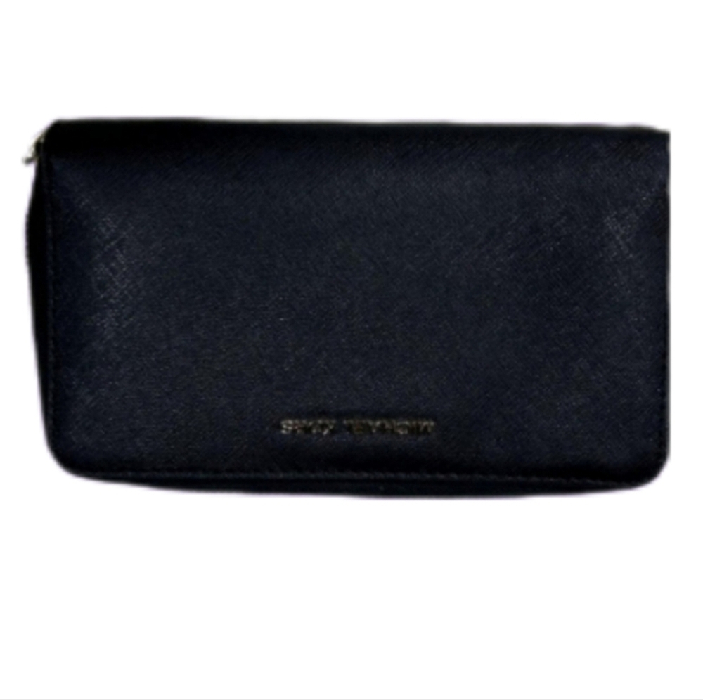 > Michael Kors Black Saffiano Leather Wristlet